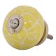 Yellow Floral Embossed Cabinet knob